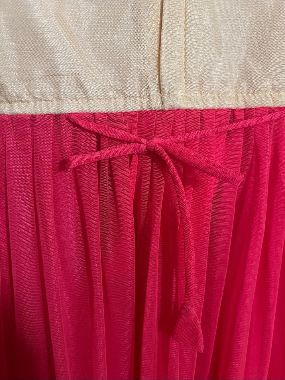 NO BRAND Anarkai Mastani Churidar Dress Suit 2 Pieces Hot Pink‎ Gold Girl's Sz M